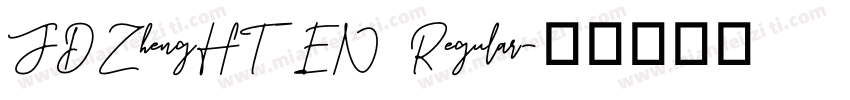 JDZhengHT EN Regular字体转换